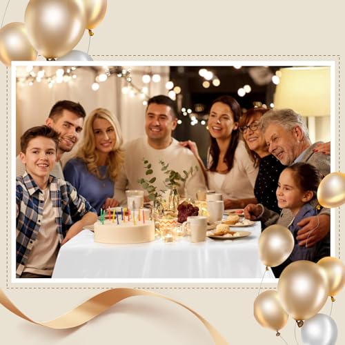 Goodluck 54 Inch X 300 Feet Plastic Table Cloths with Cutter Box, White Disposable Table Cover Roll, Plastic Tablecloth for Party, Banquet, Wedding, Birthday, Anniversary - color: White, size: 15.4" x 5.5" (Rectangular)