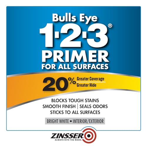 Zinsser 02008 Bulls Eye 1-2-3 All Surface Spray Primer, 13 oz, White - color: White, size: 13 oz. Spray (Pack of 1)