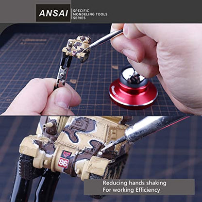 ANSAI Handheld Stabilizer for hobbyists Modeling Tools Military Scale Models Miniature Model Figure Handcraft Painting Carving tweezer Electronic
