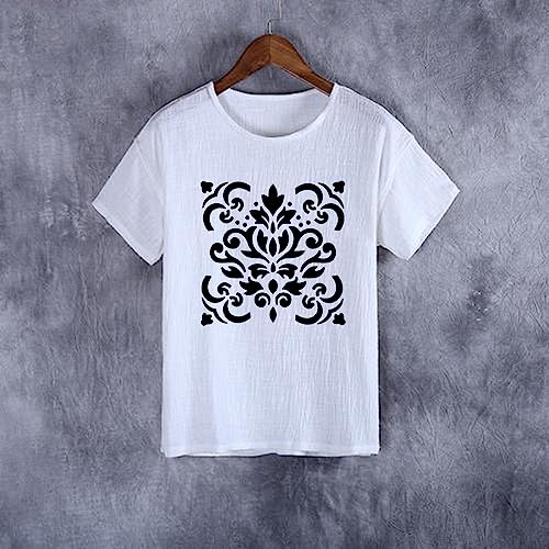 4 Pcs Large Pattern Mandala Stencils Reusable Mandala Dot Painting Templates DIY Floral Spray Paint Stencil Drawing Craft Stencil for Wood Wall Tile Floor Canvas Fabric Furniture Rock Concrete (8x8) - color: Modern style
