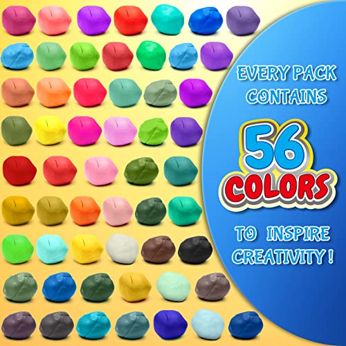 ESSENSON Air Dry Clay 56 Colors, Modeling Clay for Kids - color: 56 Colors