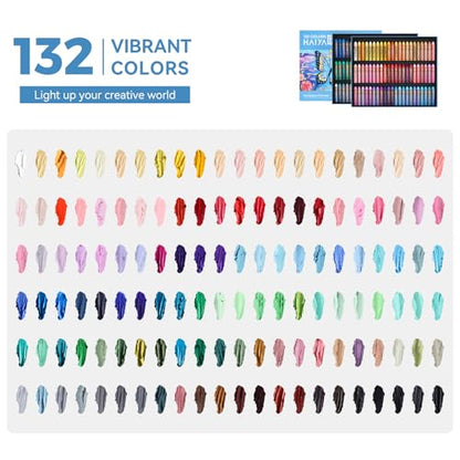 Paul Rubens Oil Pastels, 132 Vibrant Colors Soft Oil Pastels | Creamy & Easy to Blend Oil Pastels for Artists & Beginners. Ideal for Drawing, Sketching and Painting - style: 132 Basic Colors