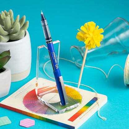 PILOT Precise V5, Extra Fine Point 0.5 mm Purple Pens, Purple, Pack of 12 - color: Purple, size: 12 Count (Pack of 1)