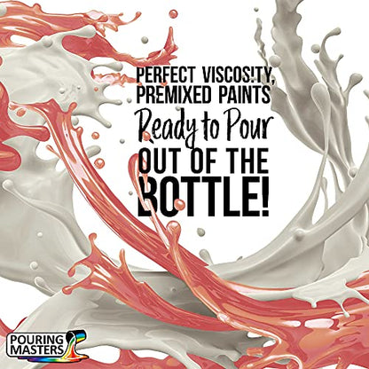 Pouring Masters Peachy Gold/Pink Iridescent Special Effects Acrylic Pouring Paint - Premium 8-Ounce Pre-Mixed Fluid Acrylic Paint - Fluid Art Supplies for Canvas, Wood, Paper, Tile & Rocks - color: Peachy Gold/Pink, size: 8 Fl Oz (Pack of 1)