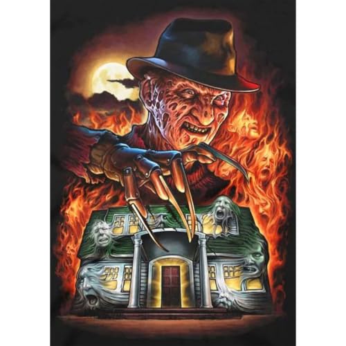 VeGuude Halloween Diamond Art Kits for Adults Home Wall Decor Gift 12x16 in - color: DP04289