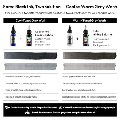 HAWINK Tattoo Ink Set 1OZ 14 Colors Ink and 2 Color Mixing SolutionTI205-30-16