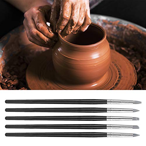5pcs Clay Sculpting Tool Set Silicone Head Sculpture Tools Shapers Accessory Color Shaping, Blending Remove Fingerprints