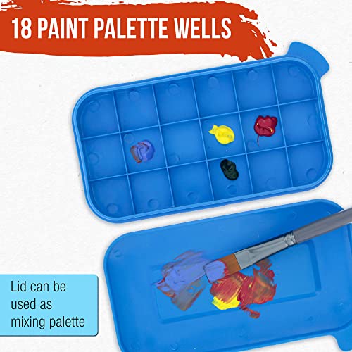 U.S. Art Supply 16-Hole Plastic Paint Brush Cleaner Washer & Paint Brush - style: 16-Hole