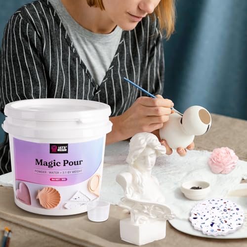 LET'S RESIN Resin Casting Powders 3000g,20~30 Minutes De-Mold Ceramic Resin - size: 3000g