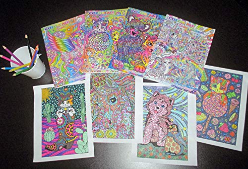 Lisa Frank 80 Page Advanced Coloring & Activity Book 45990 Bendon