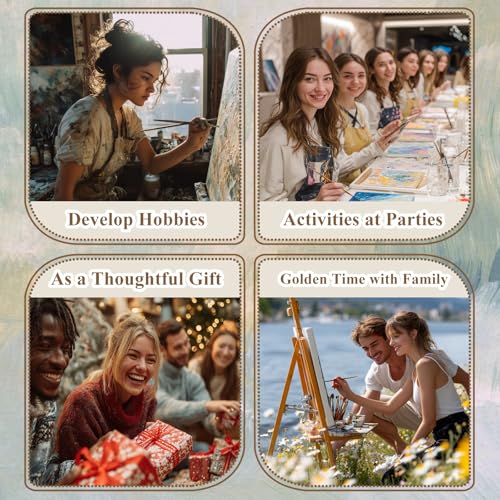 Dog Paint by Number for Adults, Paint by Numbers Kit for Adults 16x20 Inch - color: Dog and Cocktail (16x20 in)