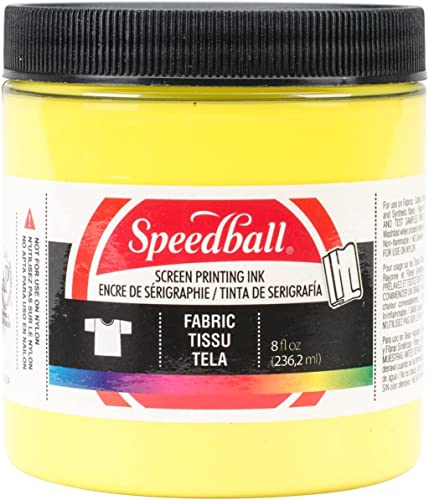 Speedball 045652 Fabric Screen Printing Ink, 8 fl. oz., Process Yellow - color: Process Yellow, size: 8 fl oz