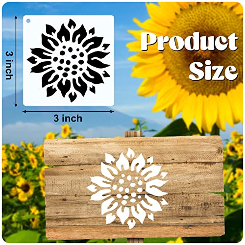 Marspark 72 Pcs Small Flowering Plants Stencils for Crafts Reusable, 3 Inch - style: Flowering Plants