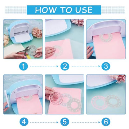 GLOBLELAND Clock Gear Cutting Dies Round Clock Die Cuts Watch Chain Cutting Embossing Template for Scrapbooking Crafts Paper Cards Making - color: Clock Gear