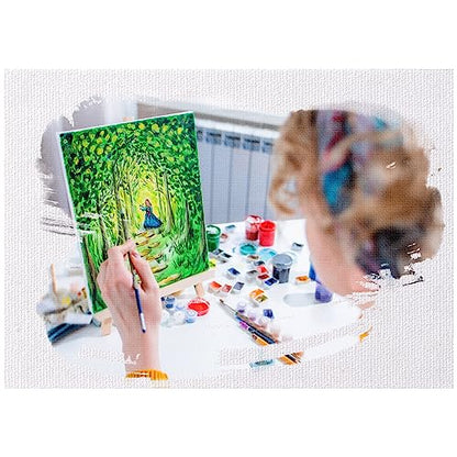 100 Pack Bulk Painting Canvas Panels, Classroom Value Pack Art Canvas, Small Canvases for Classroom Students, Painting Hobby Painters Using (8 x 10 Inch)