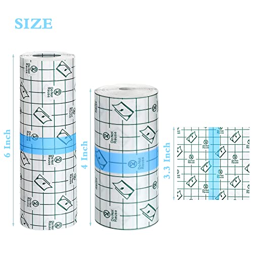 Waterproof Bandages Transparent Film Dressing, 4 Inch x 10.94 Yard - Second Skin Healing Protective, Clear Adhesive Bandages Shower Shield Dressing Tape for Tattoos Aftercare Swimming - size: 4 Inch x 10.94 Yard