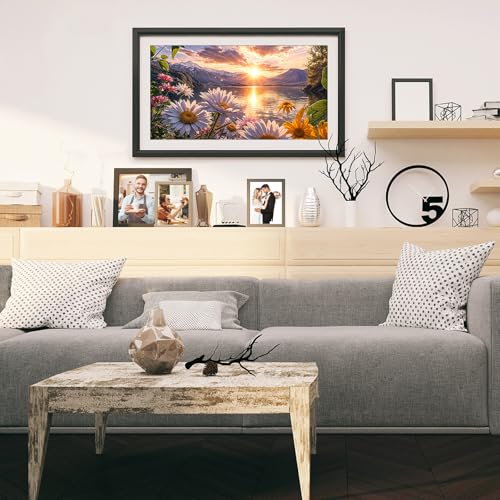YOYA Large Diamond Art Kits for Adults, Sunset Landscape, 27.5 x 15.7 Inch - color: Sunset Landscape 018