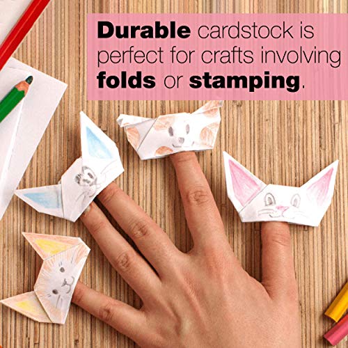 Springhill White 8.5” x 11” Cardstock Paper, 80lb Vellum Bristol, 175gsm – Premium Medium Weight Cardstock, Vellum Printer Paper with Textured Finish – 016200R, 250 Sheets (1 Ream) - color: 80 lb, size: 250 Sheets (1 Ream), style: 8.5x11 (Letter)