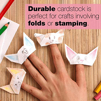 Springhill White 8.5” x 11” Cardstock Paper, 80lb Vellum Bristol, 175gsm – Premium Medium Weight Cardstock, Vellum Printer Paper with Textured Finish – 016200R, 250 Sheets (1 Ream) - color: 80 lb, size: 250 Sheets (1 Ream), style: 8.5x11 (Letter)