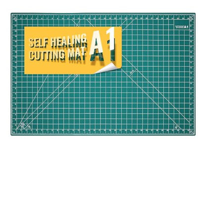 Prime Vinyl Cutting Mat, 23" x 35" Large Self Healing Sewing Mat, 5-Ply Heavy Cut Board, Rotary Cutting Mat for Crafts, Sewing Supplies and Quilting Tools.