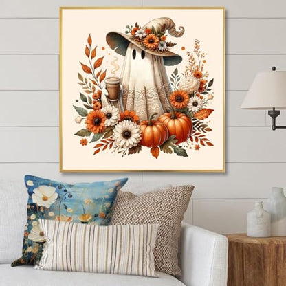 RYMILIE Halloween Diamond Art Kits for Adults Fall Pumpkins 12x12inch - color: DP01263