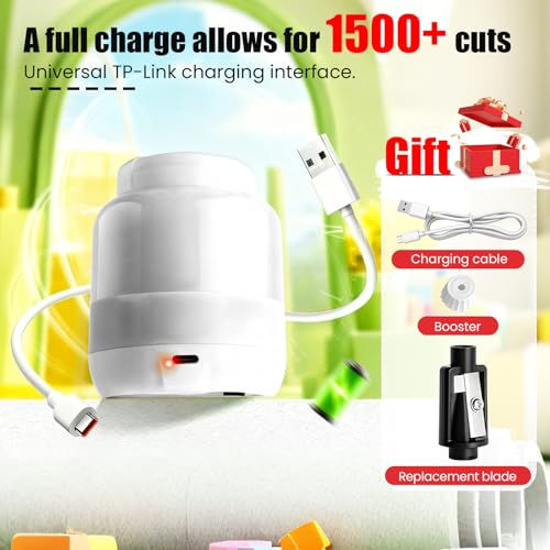 Electric Pencil Sharpener, Rechargeable Automatic Pencil Sharpeners for Kids Rechargeable Portable Small Pen Sharpener for Kids Gift,Can Replacement Blades,for in for 6-8mm Pencils for Home/School