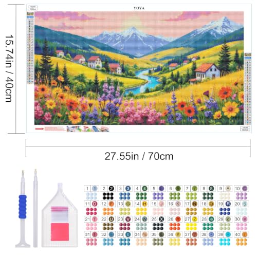 YOYA Large Diamond Art Kits for Adults, Landscape 5D Diamond Painting - color: Landscape 508