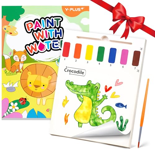 YPLUS Paint with Water Coloring Books for Toddlers 1-3, Animals Theme - color: Animals, size: 21×27cm-20pages
