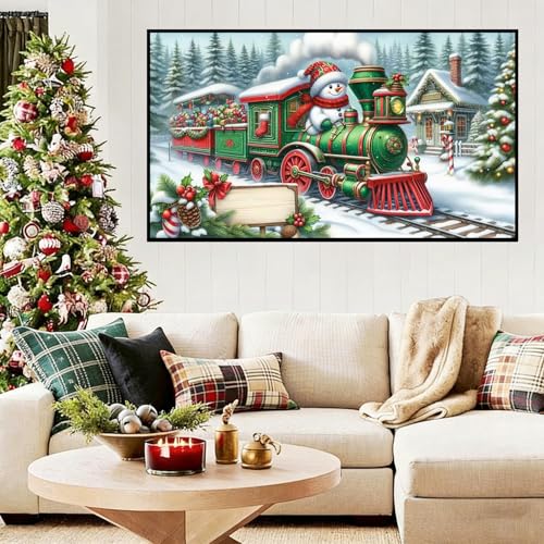 Extra Large Diamond Art Kits for Adults, 5D Diamond Painting Kits 28x16 In - color: Christmas Big Diamond Painting