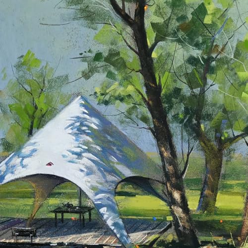 Fuyoooo 24 Sheet Sanded Pastel Paper for Artists 500 Grit Sanded Paper for Art Dry Painting Oil Pastel (9 x 12 Inch,White) - color: White