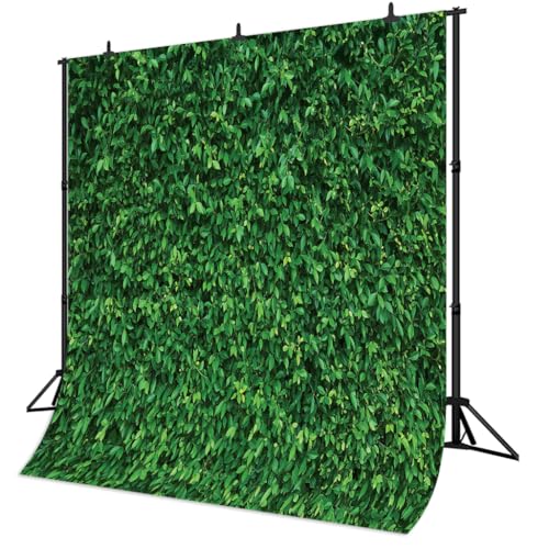 8x8Ft Green Grass Lawn Party Photography Backdrop - Greenery Backdrop for Birthday, Newborn Baby Shower, Wedding Photo Studio Props - size: 8X8Ft