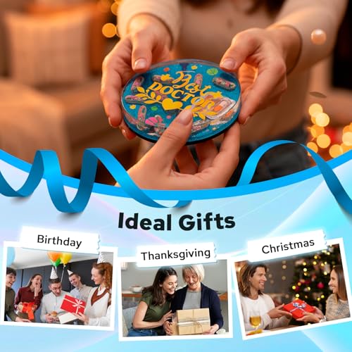 LET'S RESIN Extra Deep Coaster Resin Molds, 4Inches 6 Cavity Silicone Molds - size: Thick Coaster