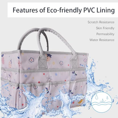 Cupohus Craft Organizer Tote Bag, Pink Fruit Sewing Bag for Art - color: Fruit Print