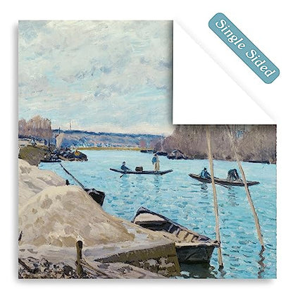 Scrapbook Paper, 24 Sheets 6"×6" 160gsm Single-Sided Patterned Cardstock - color: 24 sheets-famous paintings
