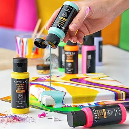ARTEZA ARTZ-9641 Art-Paints, Vermilion Red 2 Fl Oz (Pack of 1) - color: Vermilion Red, size: 2 Fl Oz (Pack of 1)