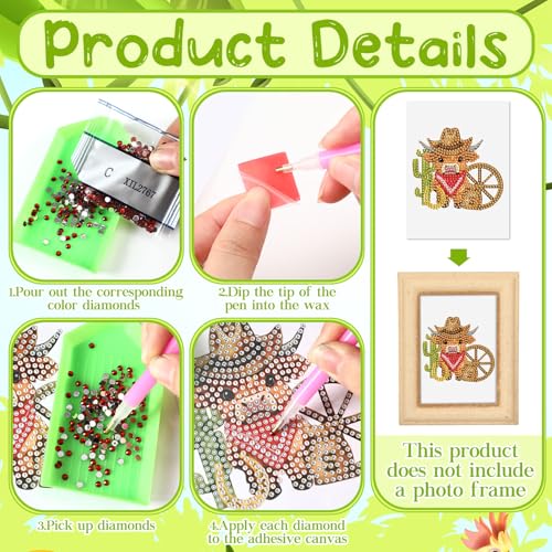 Xuhal 30 Pcs Interchangeable Diamond Art Kits for Adults DIY Holiday | Seasonal Animals Diamond Paintings Rhinestone Gem Art Crafts for Easter Spring Summer Home Wall Table Decor Gifts - style: Festival