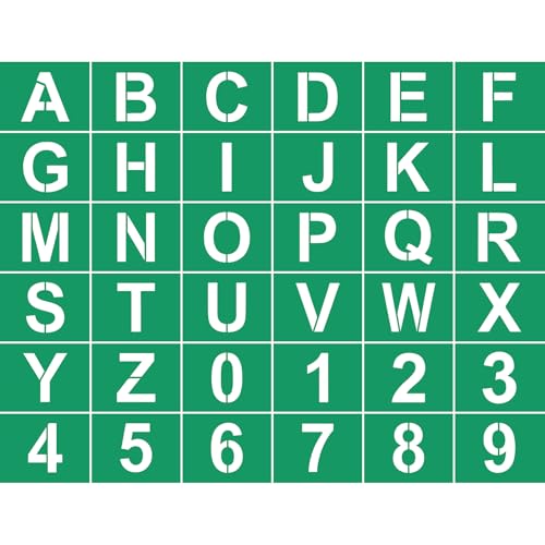 JAJADO Silk Screen Printing Stencil Letters Stencils and Numbers, Reusable Silk Screen Stencils Alphabet Craft Stencils Mesh Transfers Adhesive Stencil for Painting on Wood/Chalkboard/Wall/T-Shirt - color: Uppercase letters Number 8.5x11inch 1pc