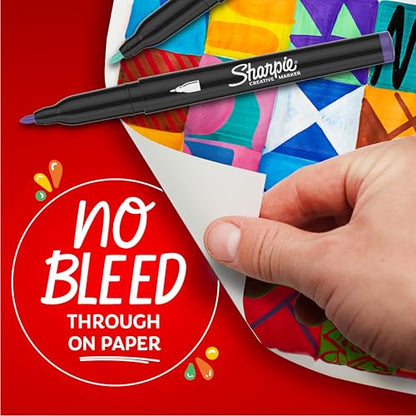 Sharpie Creative Markers Variety Pack, Water-Based Acrylic Paint Markers, Fine Tip, Assorted, 24 Count - style: 24 Count Fine Tip