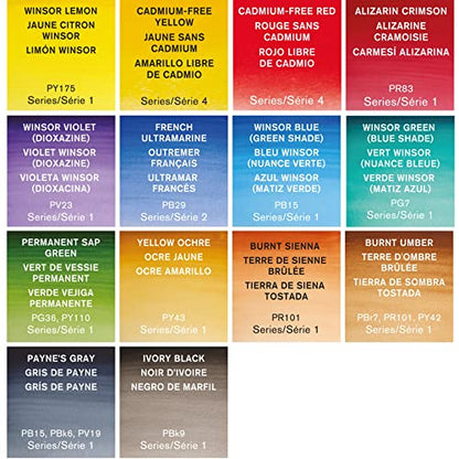 Winsor & Newton Professional Watercolor Paint Set, 12 Half Pan Field Box - style: Field Box 12 Half Pan