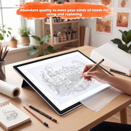 Epakh Tracing Paper 360 Sheets, 9 x 12 Inch Tracing Paper for Drawing | Transparent Vellum Papers, for Printer, Pencil Sketching Drawing, DIY Crafts, Wax Printing, Calligraphy - size: 9 x 12 Inch