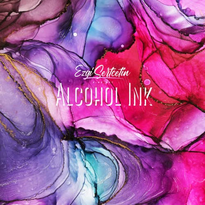 Premium Alcohol Ink by Ezgi Sertcetin (Glitter Tealito) - color: Glitter Tealito