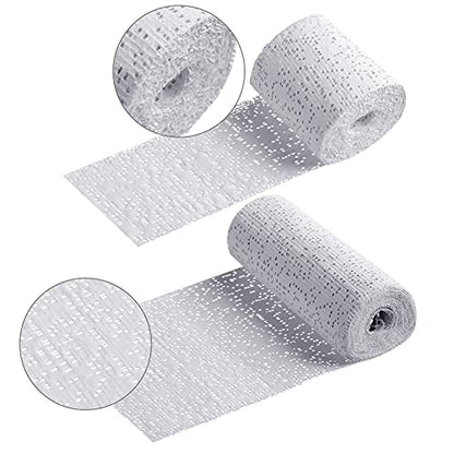 Nuanchu 6 Rolls Plaster Cloth Gauze Bandage Undercast Padding Wrap Use Strips Wrap Cast Material for for Project, Mask Making, Sculptures, Body Casts, Scenery Construction (1.97 x 3.93 Inch White)