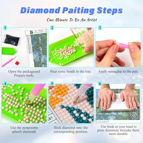 RYMILIE Beach Diamond Art Kits for Adults,Romantic Sunset Diamond Painting | Diamond Art Kit for Beginners, 5D DIY Full Drill Diamond Painting Gem Art, Home Wall Art Gifts(12x16 inch) - color: DP03660