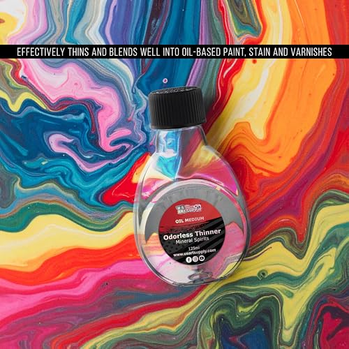 U.S. Art Supply Odorless Mineral Spirits for Cleaning 125ml - size: 4.2 Fl Oz (Pack of 1)