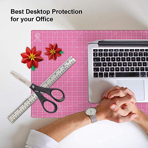 KC GLOBAL A1 (36"x24") Self-Healing Cutting Mat (Pink) - Sturdy, Reversible, Eco-Friendly, Non-Slip. Premium Desk Mat for Crafters, Quilters, and Hobbyist - color: Pink, size: 36"L x 24"W