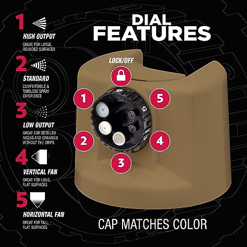 Rust-Oleum Stops Rust Custom 5-in-1 Spray Paint, Satin Dark Taupe - color: Satin Dark Taupe, size: 12 Ounce (Pack of 6)