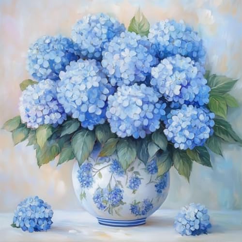 Diamond Art Kits for Adults,Hydrangea Flowers Diamond Painting Kits 12x12in | Diamond Painting Kit - Sparkling Full Drill Design Perfect for Home Decor, Holiday Gifting, And Relaxing Crafting 12x12inch - color: DP03612
