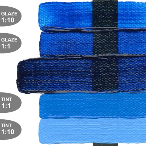 GOLDEN Heavy Body Acrylics, Phthalo Blue (Red Shade), 8 fl. oz. Jar, Professional Acrylic Paint, Transparent