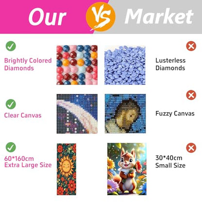 ZHUMUTO Large Diamond Painting Kits for Adults Smiling Sunflower - color: LZMT047