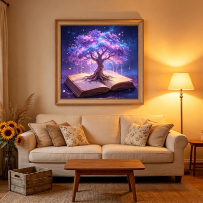 Tree of Life Diamond Painting Kits for Adults,Book Diamond Art Kits - color: KM1131-1